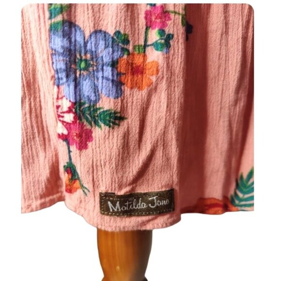Matilda Jane Dress Womens Small Pink Floral Babydoll Mini Lets Go Out - Picture 6 of 11
